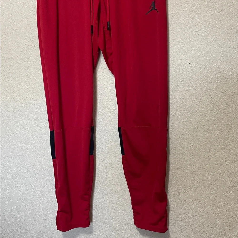 Jordan Red Warm Up Pants With Zipper At Hems. Good Condition. Size M.